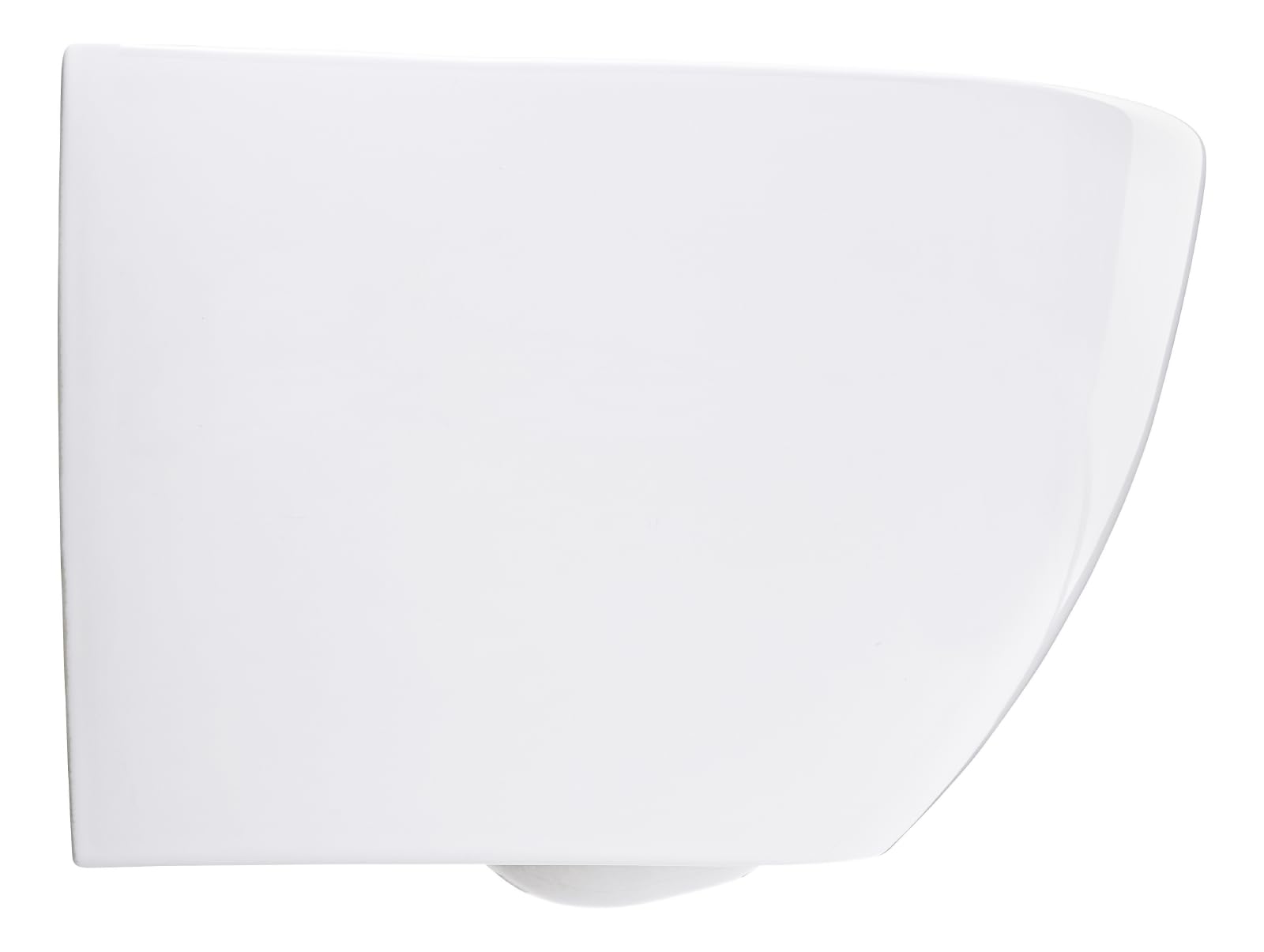 SCHÖNER WOHNEN WC suspendu sans rebord 50.5 x 35.5 x 36 cm blanc | 23.45 kg chasse d'eau profonde sortie horizontale