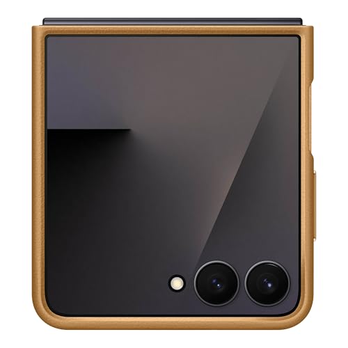 Image of Samsung Galaxy Z Flip7 Kindsuit Phone Case, Textured Feel, Protective Cover, Soft Inner Lining, US Version, Camel