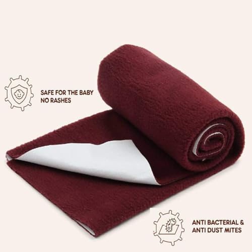 Image of 100% Waterproof Premium Cotton Feel Mattress Protector Single Size, 72x36 Inches | Breathable and Hypoallergenic Ultra Soft Fitted Bed Protector Cover Fits Upto 10 Inches- Single, Coffee