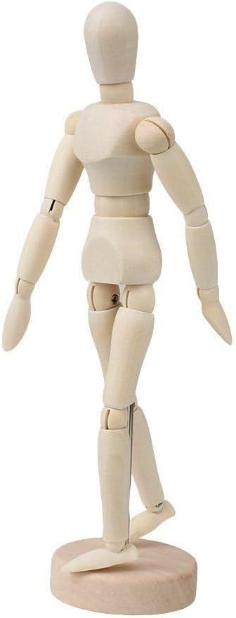 Janrax Maniquí de Madera para Dibujo 12in Articulado miniatura 3