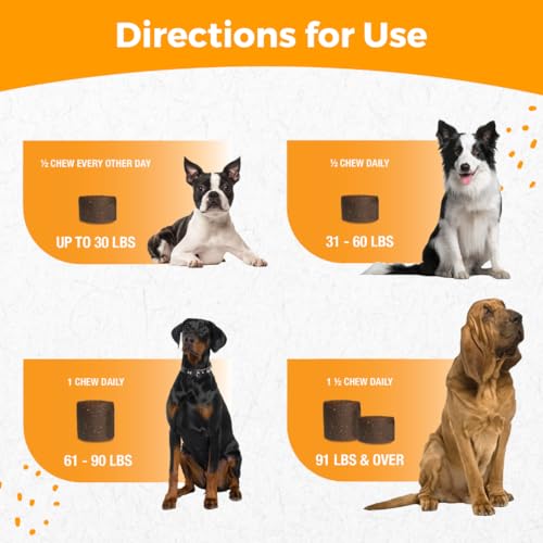 Image of Progility Maximum Strength Hip & Joint Supplement for Large Dogs - Daily Mobility & Joint Support with Eggshell Membrane, Glucosamine, Chondroitin, & MSM, Soft Chews (60 Count)