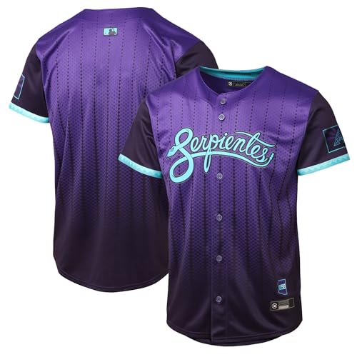 MLB Arizona Diamondbacks Kids Youth Boys 4-20 Purple City Blank Jersey - Large 14/16