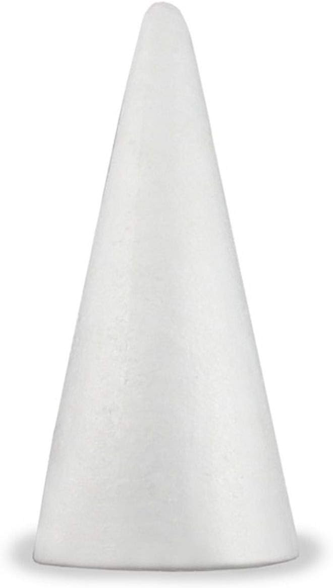 Foam Cone - 9.5 x 3.5 Inches - for Floral Arrangements, Centerpieces, and More