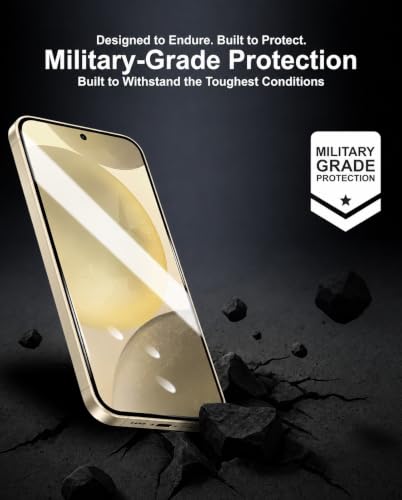Image of Tempered Glass for Samsung Galaxy S24 and Galaxy S24 Snapdragon Edition (6.2Inch) Bubble Free Installation | Case Friendly HD Clear Guard