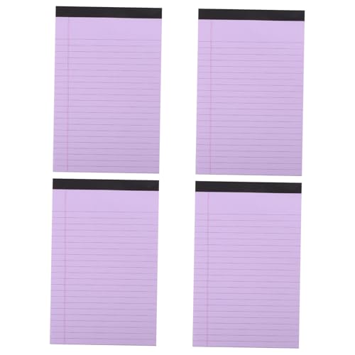 Blocs-notes A5 lignés lot de 4 carnets légers de bureau