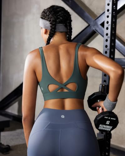 Image of RUNNING GIRL Sports Bra for Women High Support, Molded Cup High Impact Sports Bras with Sewn in Pads Workout Running Bra
