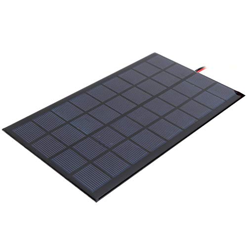 LANTRO JS Painel solar, DC9V 3W 125 x 195 mm módulo de placa de energia epóxi painel solar de poliss