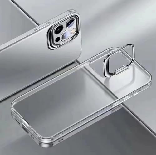 Support PC transparent pour iPhone avec béquille métal idéale pour le bureau