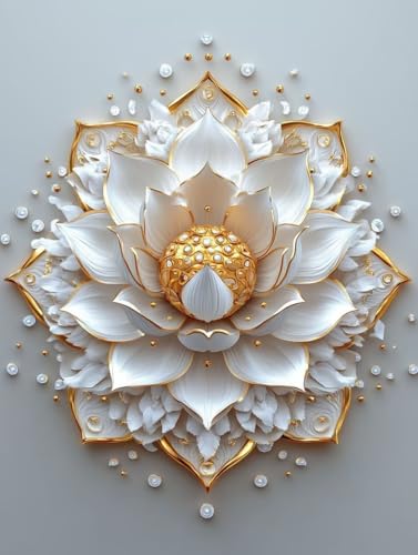 Diamond Painting lotus 3D 5D adulte broderie diamant