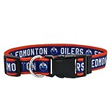 Pets First NHL Edmonton Oilers Collar for Dogs & Cats, Medium. - Adjustable, Cute & Stylish! The Ultimate Hockey Fan Collar!