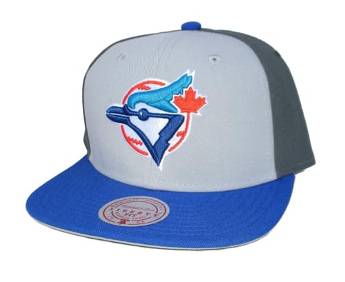 Mitchell & Ness Boné ajustável MLB Triple Play Liberty Snapback - Cinza/Cores do time, Cinza, Tamanho nica