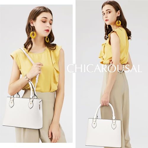 Image of CHICAROUSAL Purses and Handbags for Women Leather Crossbody Bags Women's Tote Shoulder Bag