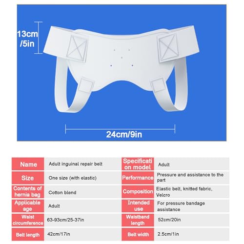 Faja para Hernia Inguinal con Almohadilla y Ajustable, 2 Piezas miniatura 2