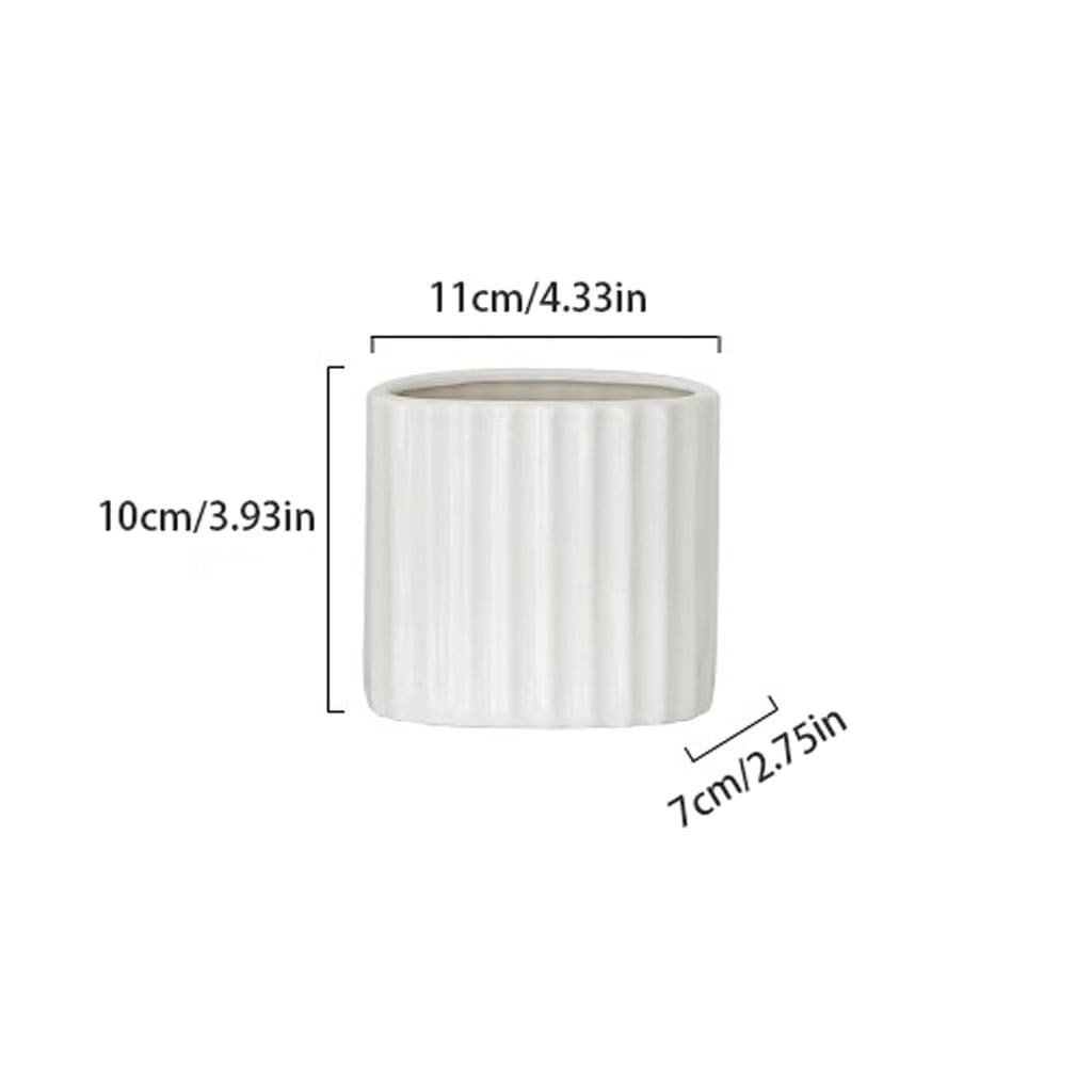 Vaso Ornamenti for vasi in ceramica Soggiorno Composizione floreale Bianco Nordico Luce Lusso Semplice Vaso In Ceramica(S)