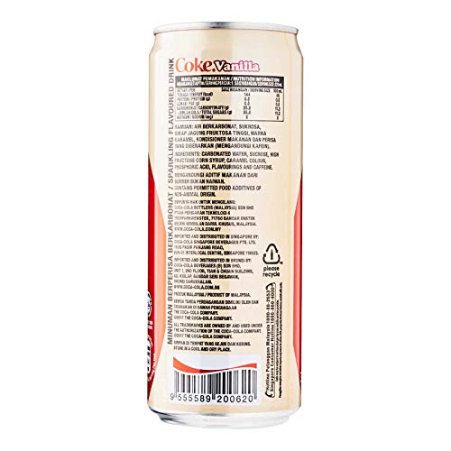 Image of Coca-Cola Chefsneed Vanilla Flavour - 320Ml (Pack Of 24 Cans X 320Ml), Vegetarian
