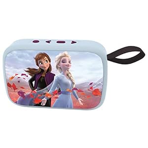 Lexibook, Frozen, Draagbare Bluetooth-luidspreker, draadloos, USB, TF-kaart, oplaadbare batterij, blauw/paars, BT018FZ