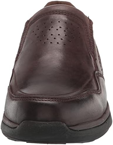 Propét Men's Patton Slip-On Loafers, Coffee, 8 Medium US | Image 1