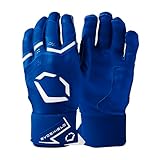 EvoShield Carbyne Adult Batting Gloves with Strap - Royal, Small