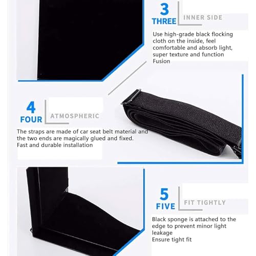 SMoonga Sonnenschutz für Laptops, Breite 38–65 cm, verstellbare Monitorblende, kein Lichtaustritt/einzigartige Abdeckung, die Privatsphäre bietet, passt für praktisch alle Laptops von 17 bis 27 Zoll – Bild 6