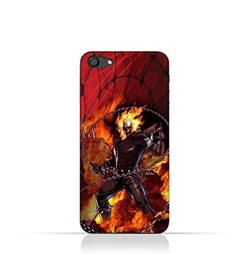 Oppo A7 7 TPU Silicone Case with Ghost Rider Design