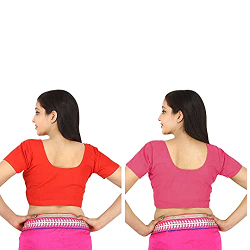 Image of Namita Women's Rubia Cotton Solid Half Sleeve Blouse
