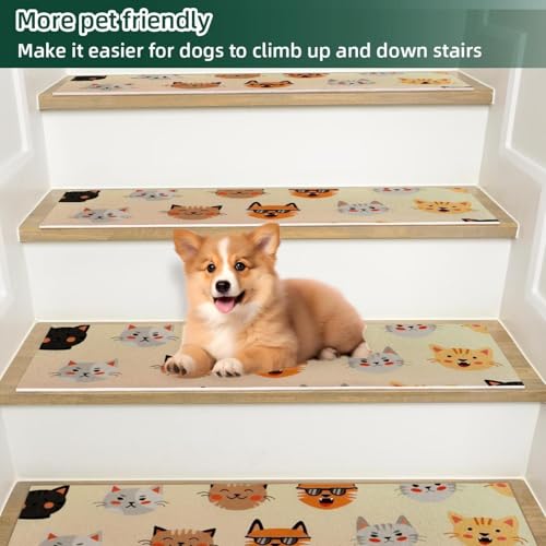 Tapis d'escalier antidérapants pour le confort des chiens et chats - 6