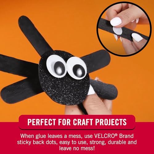 Image of Velcro Brand Sticky Back Dots 500pc Bulk Pack White Small 5 /8 Inch Circles Round Adhesive Hook and Loop for School,Teachers,Mounting Arts and Crafts,Office Organization,(Pack of 6)