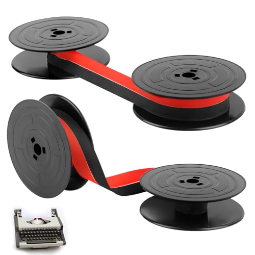2 Stück GR4 Farbband für Schreibmaschine, Rot und Schwarz Nylon Typewriter Farbband, Kompatibel mit Klassischen Modellen, Schreibmaschinenband für Klare und Präzise Druckergebnisse