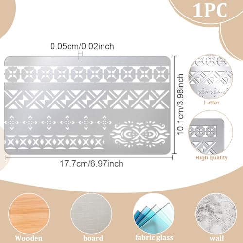 Plantilla de acero inoxidable UNICRAFTALE ideal para tallar madera con precisión 4