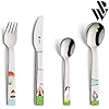 Set Posate Bambini Paul Wirths - 4 Pezzi Acciaio Inox Con Animaletti - Dai 3 Anni - Foto 2