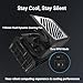 FSP MEGA TI 1650W Power Supply, 80 Plus & Cybenetics Titanium, Lambda A++, ATX3.1 & PCIe 5.1 (12V-2x6), Full Modular (MEGA TI-1650W)