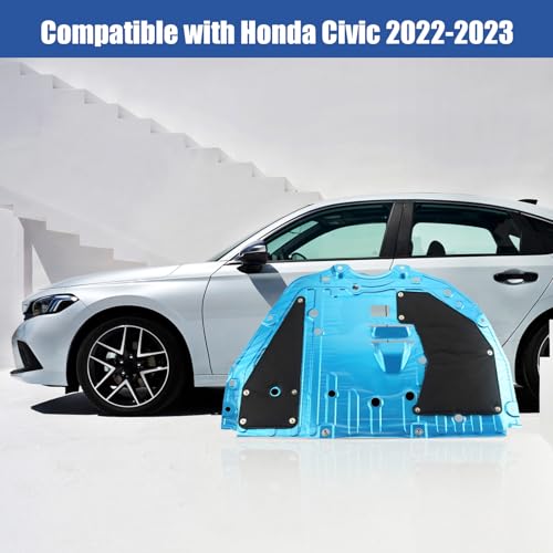 Image of Engine Splash Shield Guard Compatible with Honda Civic 2022 2023, Engine Case Guard Under Car Shield Cover OEM 74111T20A0 74111-T20-A00 Engine Splash Guard