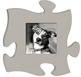 Grey Puzzle Piece Picture Frame - Holds 5.5