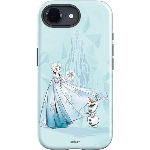 Skinit Impact Phone Case Compatible with iPhone 16e - Officially Licensed Disney Frozen Elsa and Olaf Art Design