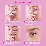 Real Techniques Miracle Eyelash Curler, Gentle Lash Tool for Lifted Lashes, Use with Mascara for Extra Volume, Travel-Size Lash Curler, Comfort Grip & Pinch-Free Design, Pink, Cruelty-Free, 1 Count - Image 3