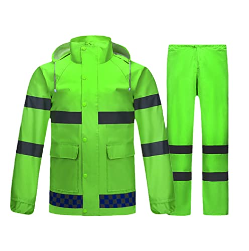 Poncho de pluie réfléchissant pour patrouille afin de rester au sec et visible dans le noir