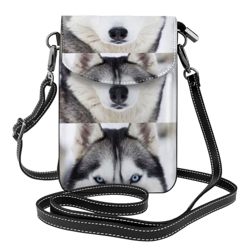 Petit sac portefeuille femme motif Husky, une idée cadeau originale