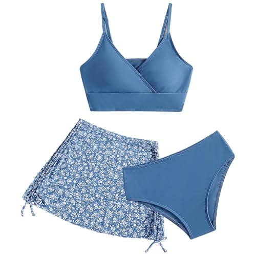 Maillot de bain bébé fille 3 pièces de 0 à 24 mois avec short et froufrous