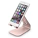 elago M2 Stand [Rose Gold] - [Premium Aluminum][Angled for Video Calls][Cable Management] - for all iPhones, Galaxy, and other Smartphones