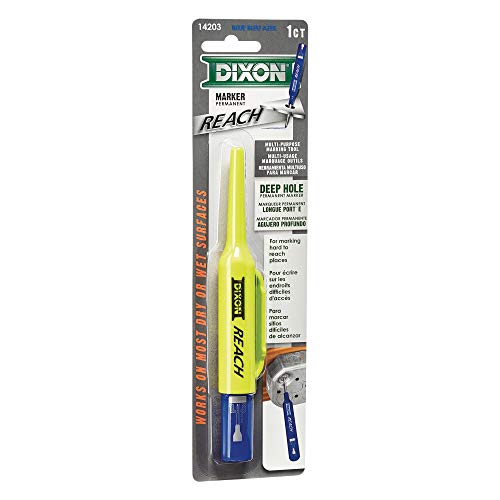 Dixon Industrial Reach- Deep Hole Permanent Marker, Blue, 1-Count (14203) #TOP7