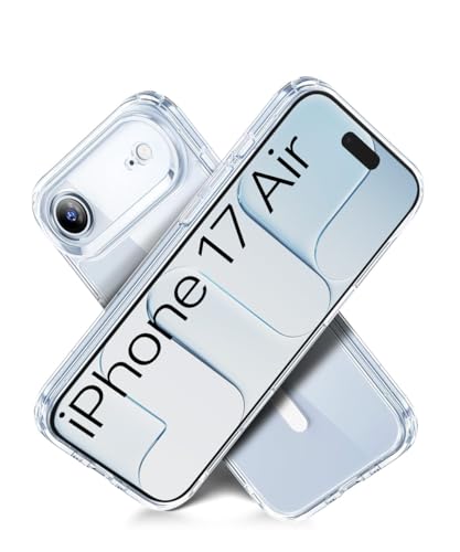 Image of WOW IMAGINE Ultra-Hybrid Back Case Cover for iPhone 17 Air | Compatible with MagSafe | Drop and Camera Protection | Shock Proof Crystal Clear Mobile Back Case (PC+TPU, Transparent)