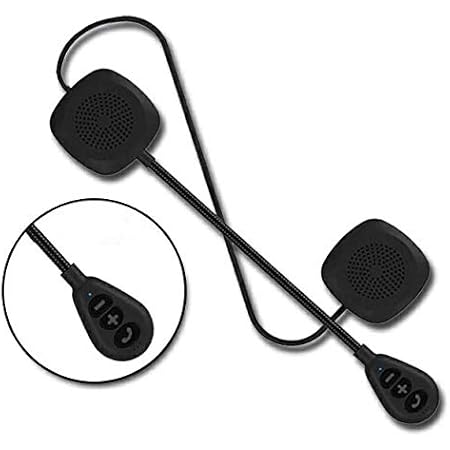Amazon Co Jp 令和最新版 バイク イヤホン インカム オートバイク用 ヘッドセット Bluetooth5 0 メルメット スピーカー 自動応答 高音質 ハンズフリー ワイヤレス ステレオ ヘッドフォン スピーカーマイク 通信 音楽 音声コントロール 通話 1年保証付き Ikiretmua