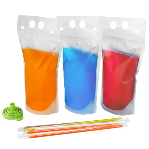 Smoothie Pouches with Straws