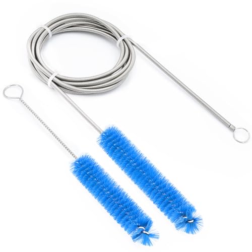 CPAP �z�[�X�N���[�j���O�u���V�ƃn���f�B�u���V 7�t�B�[�g�`���[�u�ƒ��a22mm�̃`���[�u�̃N���[�j���O�ɓK���Ă��܂� (Bule)