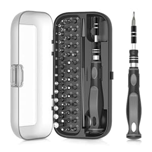 SOONAN 48 in 1 Precision Screwdriver Set, Portable Screwdriver Set Tool Kit with 41 PCS Precision Bits Torx Hex Screwdriver For Phone, Laptop, PC, Watch, Glasses