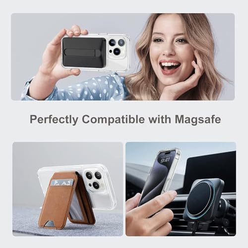 Image of REALCASE Ultra-Hybrid Back Case Cover for iPhone 15 Pro Compatible with MagSafe | Camera Protection | Hard Crystal Clear Back | Shockproof Bumper Cover Case for iPhone 15 Pro (Transparent)