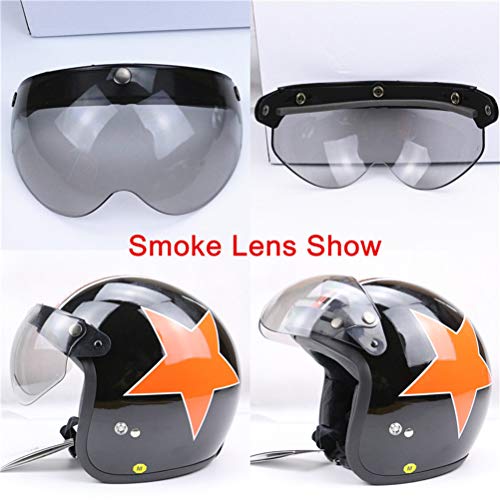 Visière de casque universelle moto rétro à 3 pressions