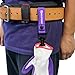 MELOTOUGH Work Glove Holder Clip Glove Strap Quick Leash With Alligator Clip for Tool Belt 2 pk (Purple)