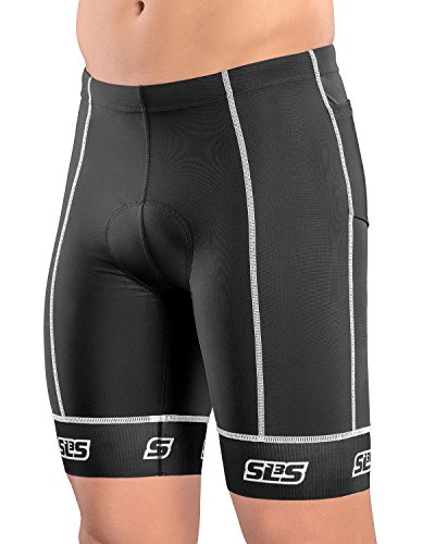 SLS3 Tri Short Mens - Men's Triathlon Shorts - 8 Inch Triathlon Shorts Men - 2 Pocket Men's Triathlon Shorts Designed by Athletes