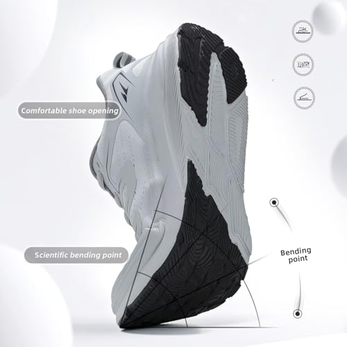 Image of Mens Wide Walking Shoes Wide Toe Box Running Casual Sneakers Tennis Comfortable Trail Athletic Sport Gym Soft Sole